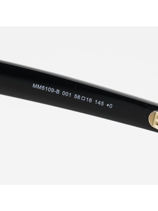 Max Mara MM5109-B 001 Eyeglasses Black 56mm Cat Eye Frame, Blue Light Block main image 2